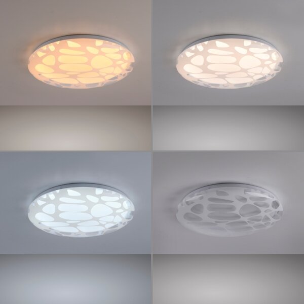JUST LIGHT. 14009-16 - LED Stm stropní svítidlo ART PLAFO LED/20W/230V bílá + DO