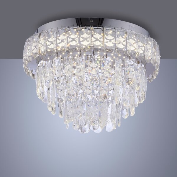 JUST LIGHT. 15092-17 - LED Stropní svítidlo KULUNKA LED/33W/230V lesklý chrom