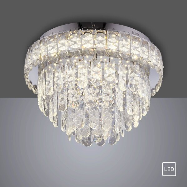 JUST LIGHT. 15092-17 - LED Stropní svítidlo KULUNKA LED/33W/230V lesklý chrom