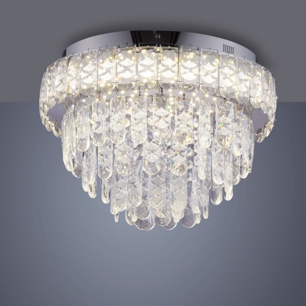 JUST LIGHT. 15092-17 - LED Stropní svítidlo KULUNKA LED/33W/230V lesklý chrom