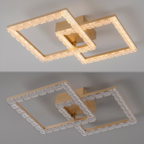 JUST LIGHT. 14732-60 - LED Stropní svítidlo GLITRA LED/17,5W/230V zlatá