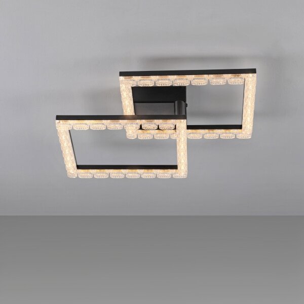 JUST LIGHT. 14732-18 - LED Stropní svítidlo GLITRA LED/17,5W/230V černá