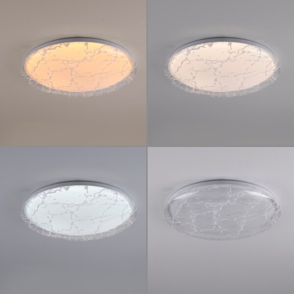JUST LIGHT. 14008-16 - LED Stm stropní svítidlo ART PLAFO LED/20W/230V bílá + DO