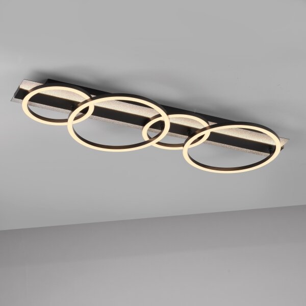JUST LIGHT. 14426-21 - LED Stropní svítidlo CICHIO LED/37W/230V + LED/9,5W černá