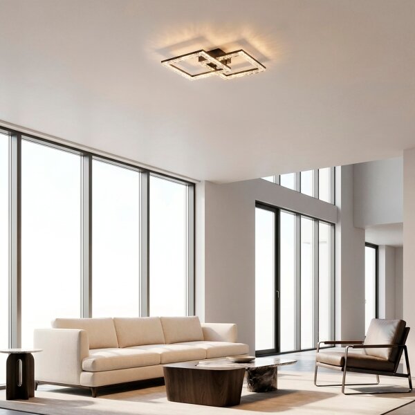 JUST LIGHT. 14732-18 - LED Stropní svítidlo GLITRA LED/17,5W/230V černá