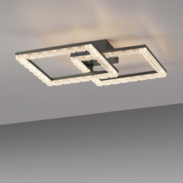 JUST LIGHT. 14732-18 - LED Stropní svítidlo GLITRA LED/17,5W/230V černá