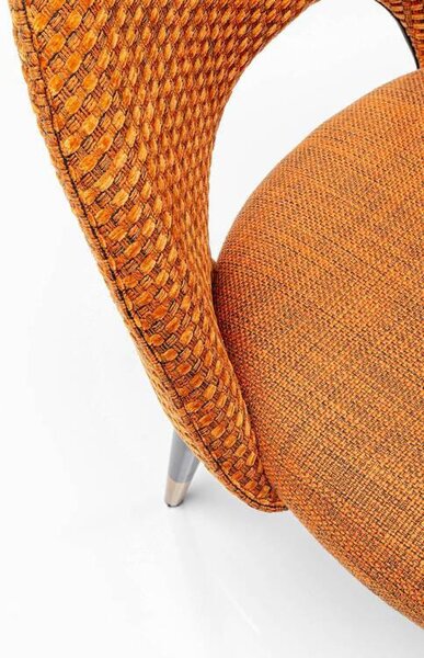 ŽIDLE, oranžová, černá, barvy zlata Ambia Home - Jídelní židle, Online Only