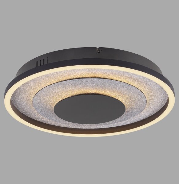JUST LIGHT. 14409-21 - LED Stropní svítidlo GLITTY LED/22W/230V pr. 40 cm černá