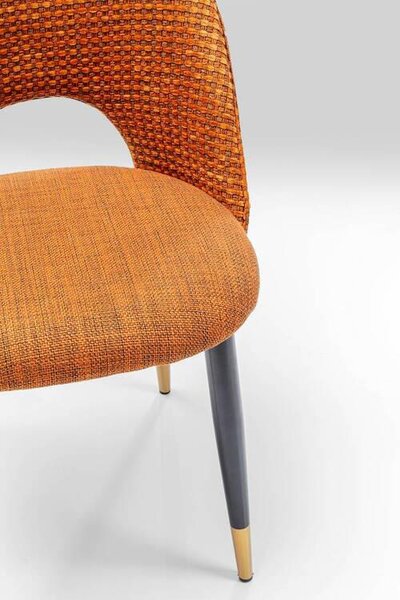 ŽIDLE, oranžová, černá, barvy zlata Ambia Home - Jídelní židle, Online Only