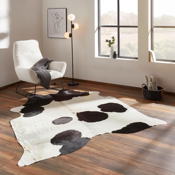 HOVĚZÍ KOŽEŠINA, 160/250 cm, vícebarevná, černá Linea Natura - Online Only koberce & rohožky, Online Only