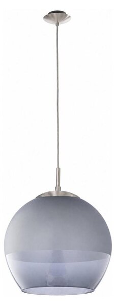 BRILAGI - LED Lustr na lanku RETRO GLASS 1xE27/60W/230V matný chrom/kouřová šedá