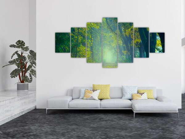 Obraz cesty lemované stromy (210x100 cm)