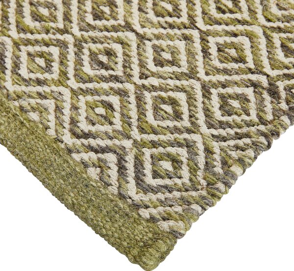 RUČNĚ TKANÝ KOBEREC, 70/130 cm zelená Linea Natura - Online Only koberce & rohožky, Online Only