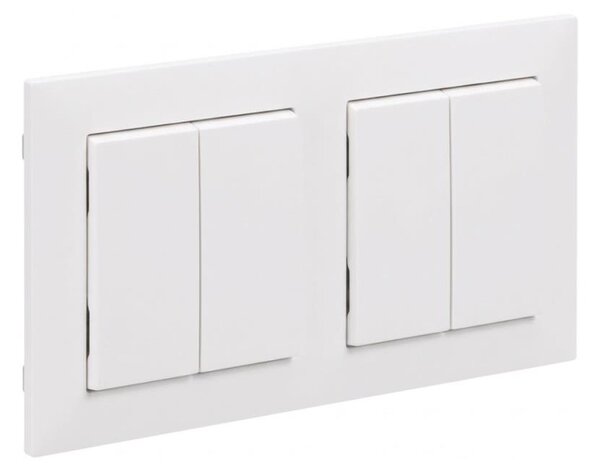 Legrand - 2x Dvojitý schodišťový vypínač č. 5 s rámečkem SUNO bílá