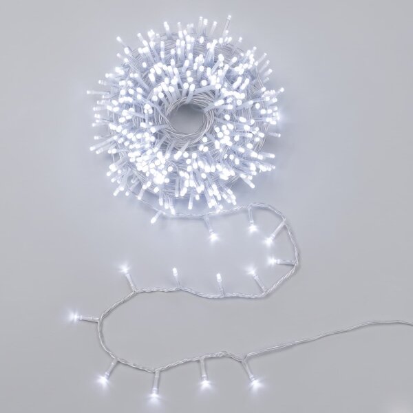 Aigostar - LED Venkovní vánoční řetěz 150xLED/8 funkcí 10,3m IP44 studená bílá