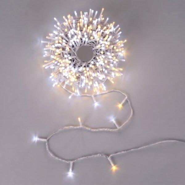 Aigostar - LED Venk vánoční řetěz 400xLED/8 funkcí 43m IP44 teplá/studená bílá