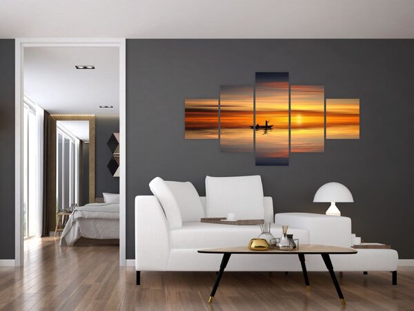Obraz - plavba na loďce (125x70 cm)