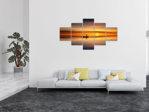 Obraz - plavba na loďce (125x70 cm)