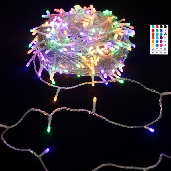 Aigostar - LED RGB Venk ván řetěz 50xLED/7 funkcí 4xAA 5,3m IP44 multicolor + DO