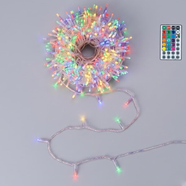 Aigostar - LED RGB Venk ván řetěz 50xLED/7 funkcí 4xAA 5,3m IP44 multicolor + DO