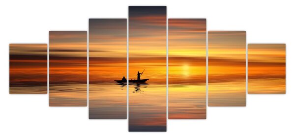 Obraz - plavba na loďce (210x100 cm)