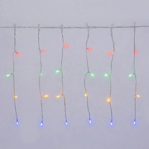 Aigostar-LED Venkovní vánoční řetěz 100xLED/8 funkcí 3xAA 8x0,4m IP44 multicolor