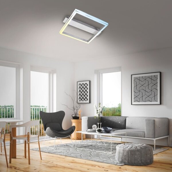 Briloner 3760-019-LED Stm stropní svít FRAME LED/23W/230V 2700-6500K 42x36 cm+DO