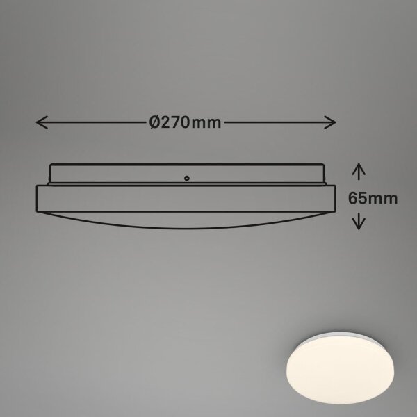 Briloner 3827-016 -LED Koupel stropní svít se sen WALK LED/13W/230V IP54 pr.27cm
