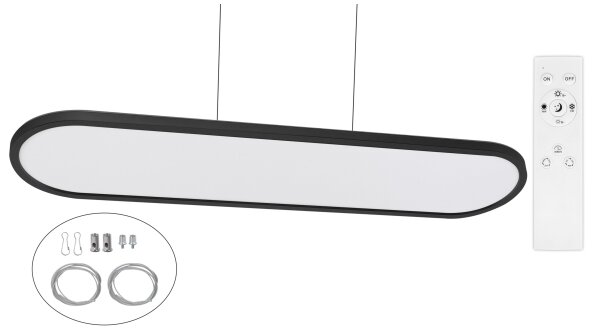 Top Light -LED Stropní přisaz závěsné svít OVAL LED/36W/230V 3000-6500K černá+DO