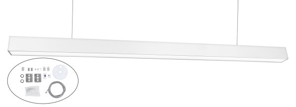 Top Light - LED Stropní přisazené závěsné svítidlo HORIZON LED/40W/230V bílá