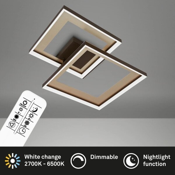 Briloner 3567-017 -LED Stm stropní svítidlo LED/25W/230V 3000-6500K 56,8x48cm+DO