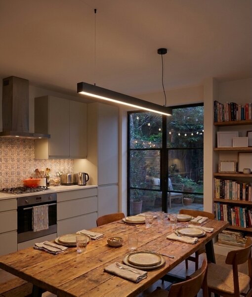 Top Light - LED Stropní přisazené závěsné svítidlo HORIZON LED/40W/230V černá