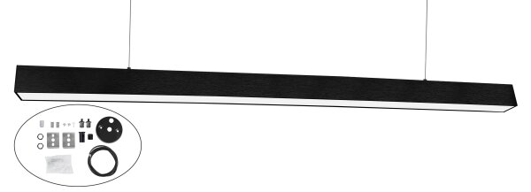 Top Light - LED Stropní přisazené závěsné svítidlo HORIZON LED/40W/230V černá