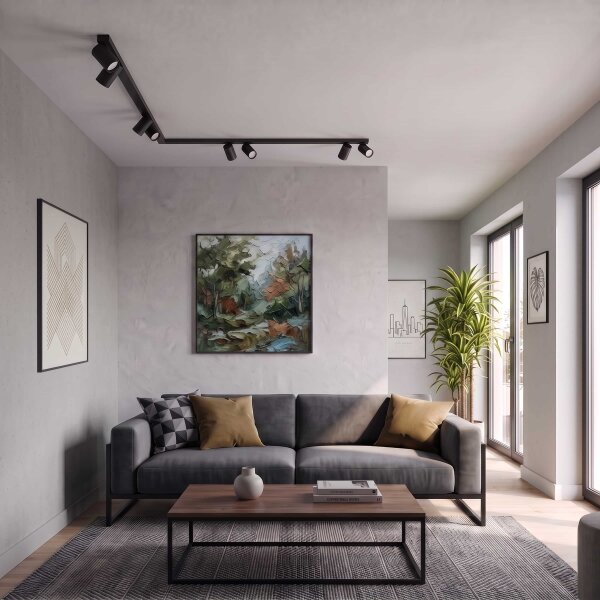 BRILAGI - Bodové svítidlo SELE LONG 8xGU10/30W/230V černá