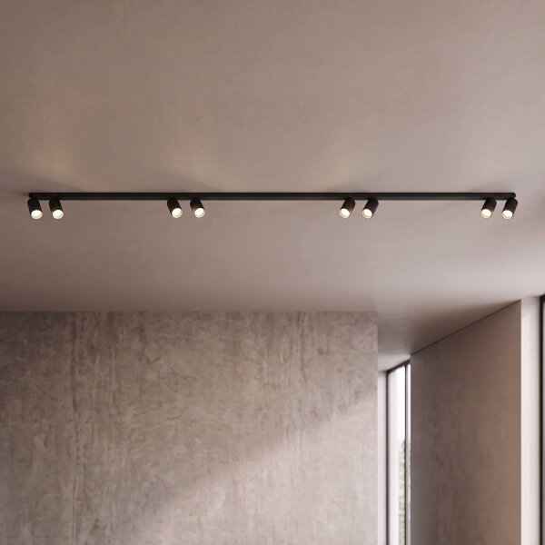 BRILAGI - Bodové svítidlo SELE LONG 8xGU10/30W/230V černá