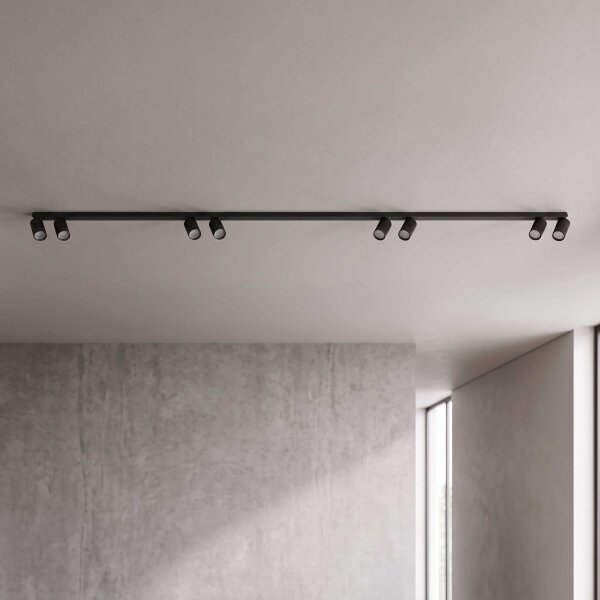 BRILAGI - Bodové svítidlo SELE LONG 8xGU10/30W/230V černá