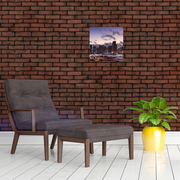 Obraz metropole s mrakodrapy (30x30 cm)