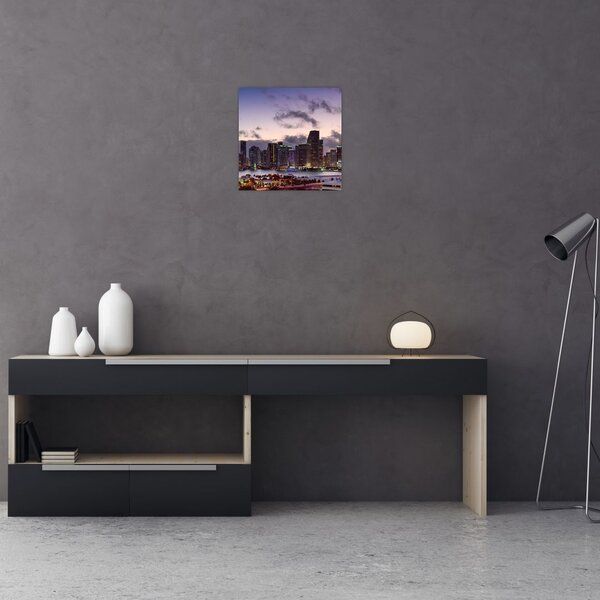 Obraz metropole s mrakodrapy (30x30 cm)