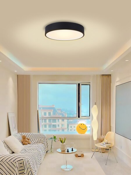Immax NEO RONDATE SLIM Smart stropní svítidlo 60 x 7cm 53W černé Zigbee 3.0