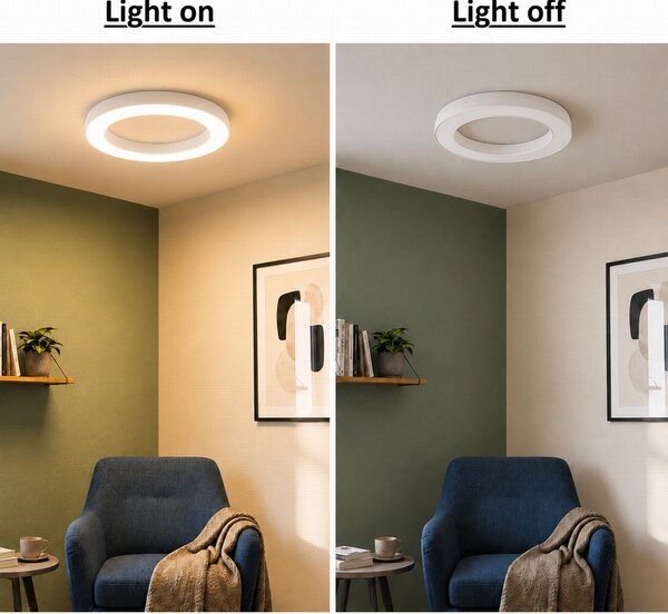 Immax NEO PASTEL SLIM Smart stropní svítidlo 60 x 7cm 53W bílé Zigbee 3.0