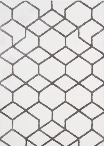 SINTELON Kusový koberec Creative 13/WGW BARVA: Bílá, ROZMĚR: 70x140 cm