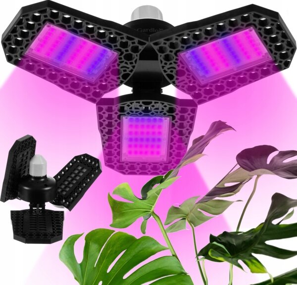 Gardlov 20440 Osvětlení pro pěstování rostlin GROW LIGHT E27, 108 LED 8 W