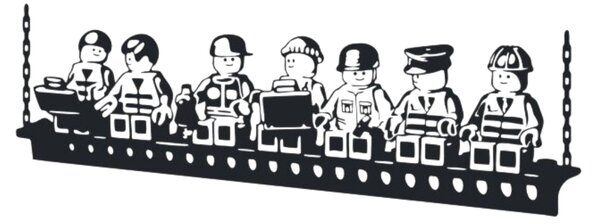 Samolepka na zeď "Lego postavičky" 56x150cm
