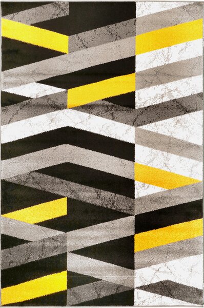 JUTEX Kusový koberec Calderon A1038 žlutý BARVA: Žlutá, ROZMĚR: 80x150 cm