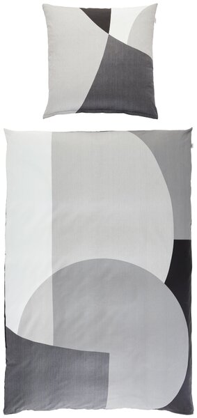 OBOUSTRANNÉ POVLEČENÍ, satén, antracitová, šedá, černá, světle šedá, tmavě šedá, 135/200 cm Schöner Wohnen - Online Only povlečení, Online Only