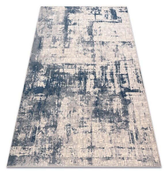 Makro Abra Vlněný kusový koberec NAIN 7005/51655 Abstraktní béžový modrý Rozměr: 80x150 cm