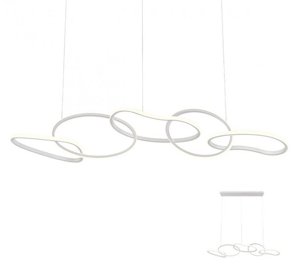 Redo Závěsné LED svítidlo Bias, délka 150cm Barva: Zlatá