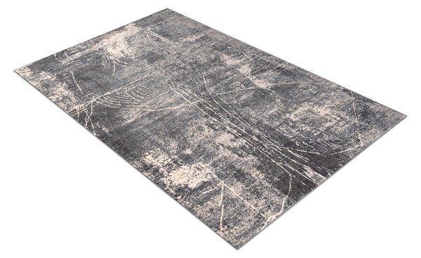 Makro Abra Vlněný kusový koberec NAIN 1543/51644 Abstraktní šedý modrý Rozměr: 80x150 cm