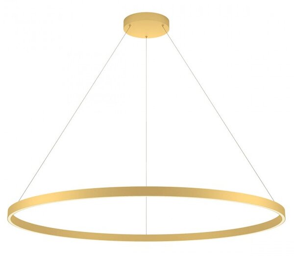 Redo Závěsné LED svítidlo Febe - kulaté, ø120cm Barva: Zlatá, Chromatičnost: 3000K