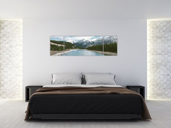 Obraz horské krajiny (170x50 cm)